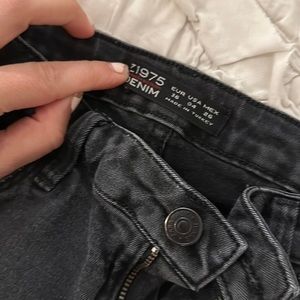 Zara black denim distressed  size 4